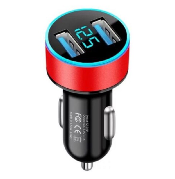 Fast Car Charger USB Cigarette Lighter Socket 2-Port Adapter For iPhone Samsung